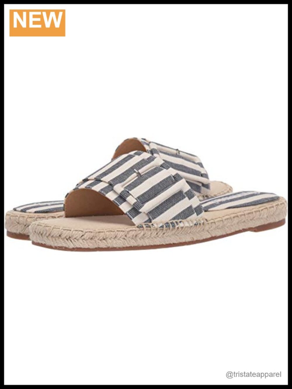 Leather Slide Sandals Open Toe Slip On Cushioned Footbed